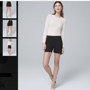 White House Black Market 5" Black Shorts